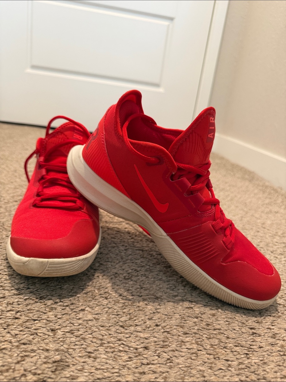 Nike Red AIR Athletic Sneakers
